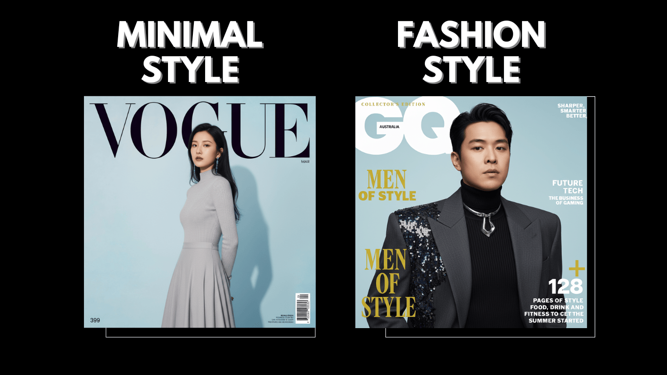 GOMagazine - AI时尚杂志封面生成器 截图 3